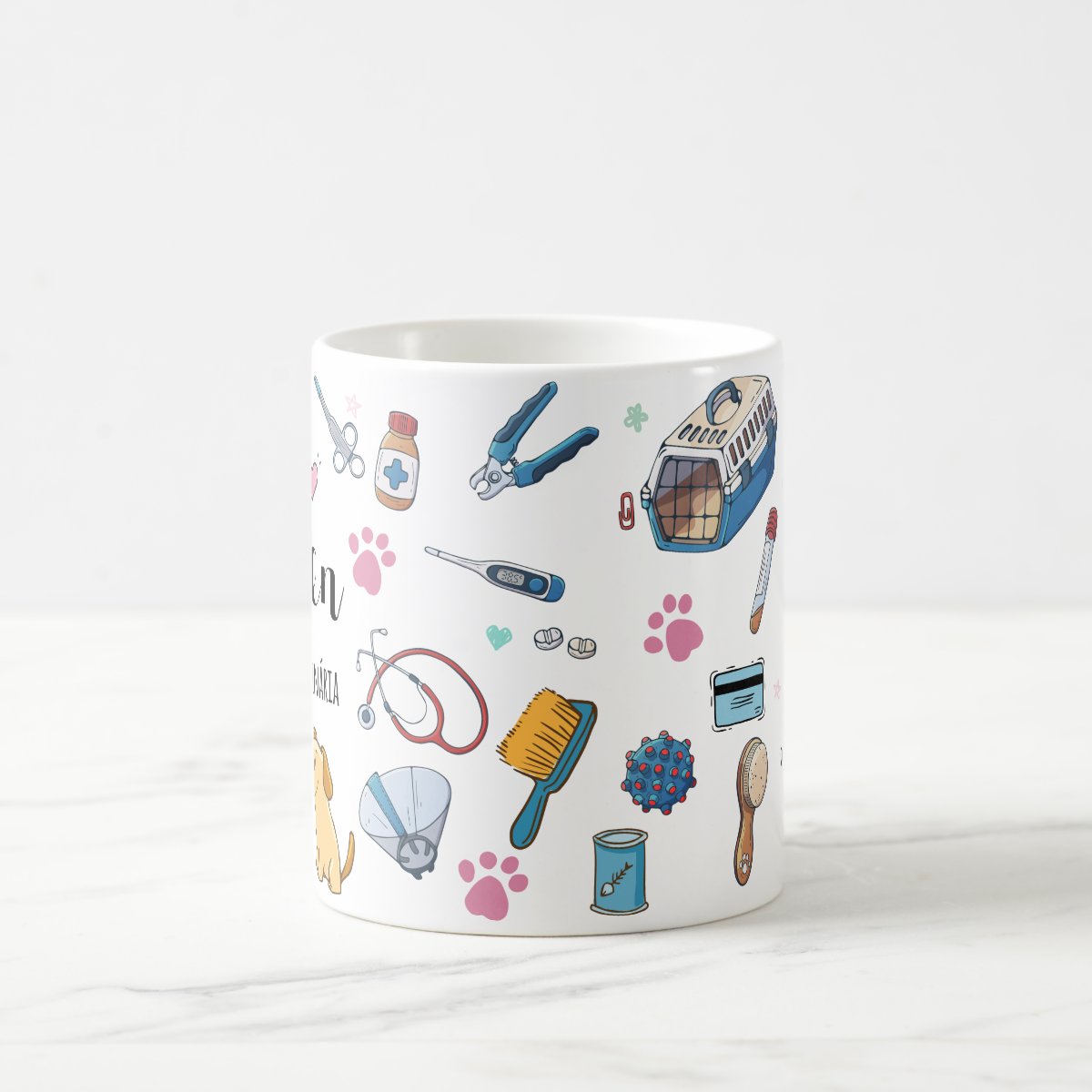 Caneca Medicina Veterinária Com Nome