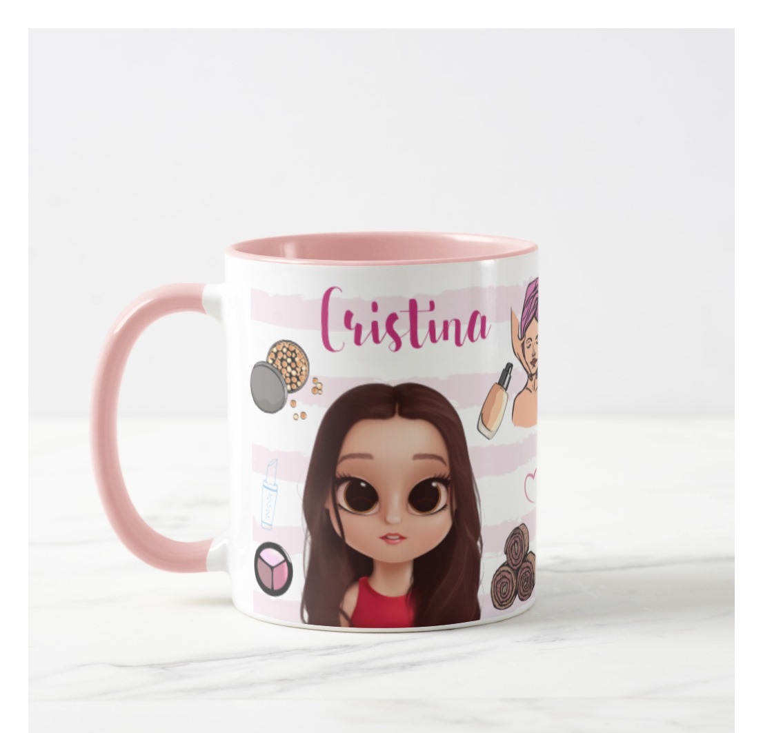 Caneca Personalizada Presente Profissão Esteticista Estética - Profissões (Cabeleireiro(a))