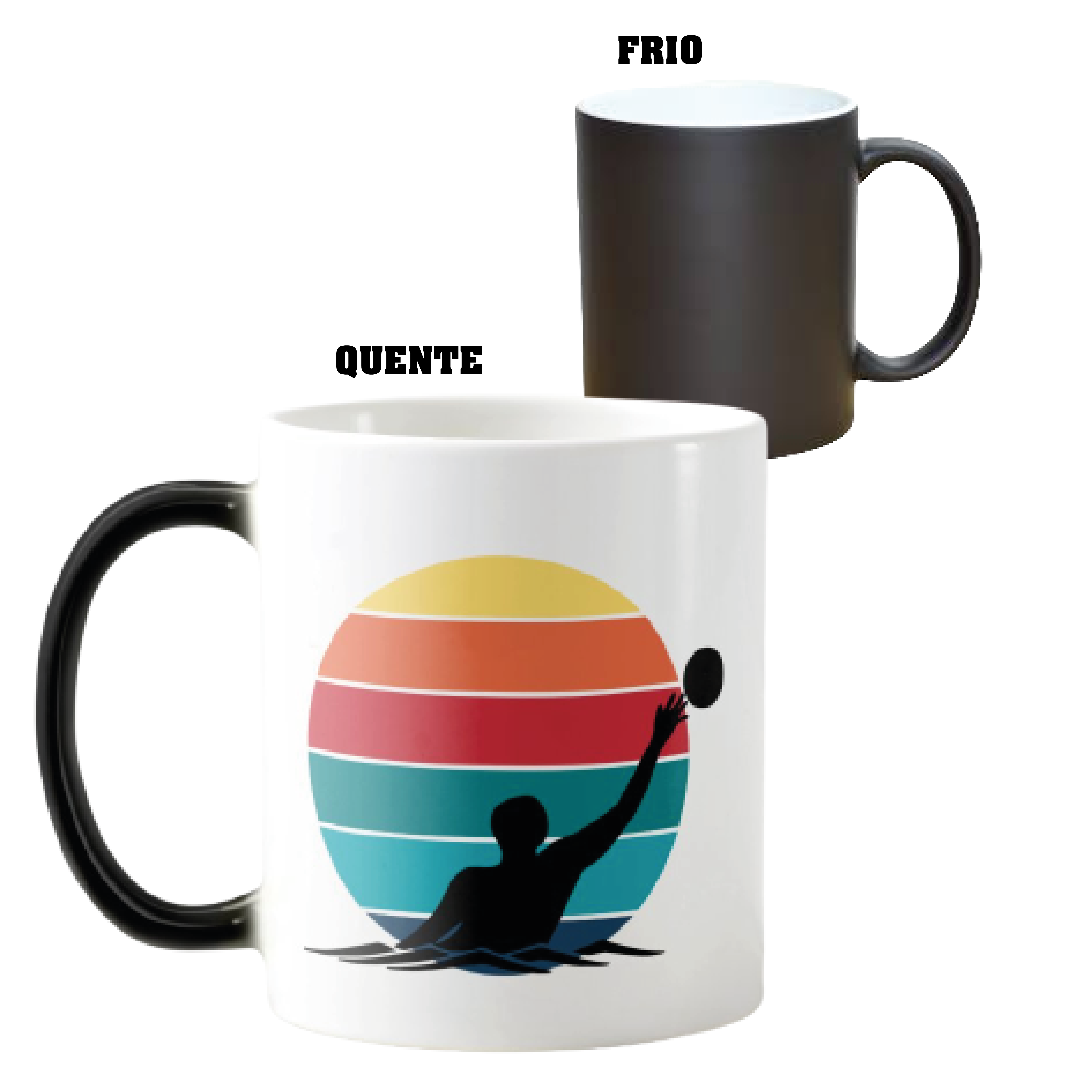 Caneca Mágica Presente Esporte Jogador de Polo Aquático - Hobbies (Esportista)