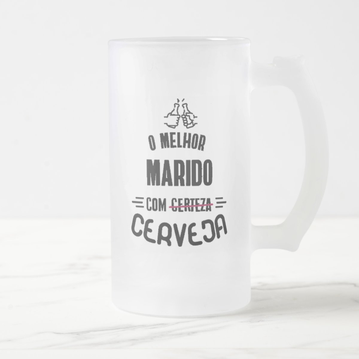 Copo de Cerveja Personalizado para Marido - Dia dos Namorado
