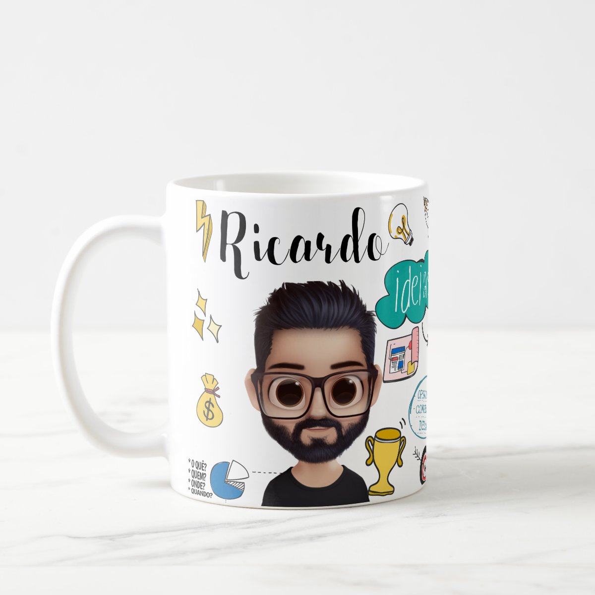 Caneca Profissão Gestores Presente Personalizada Com Avatar