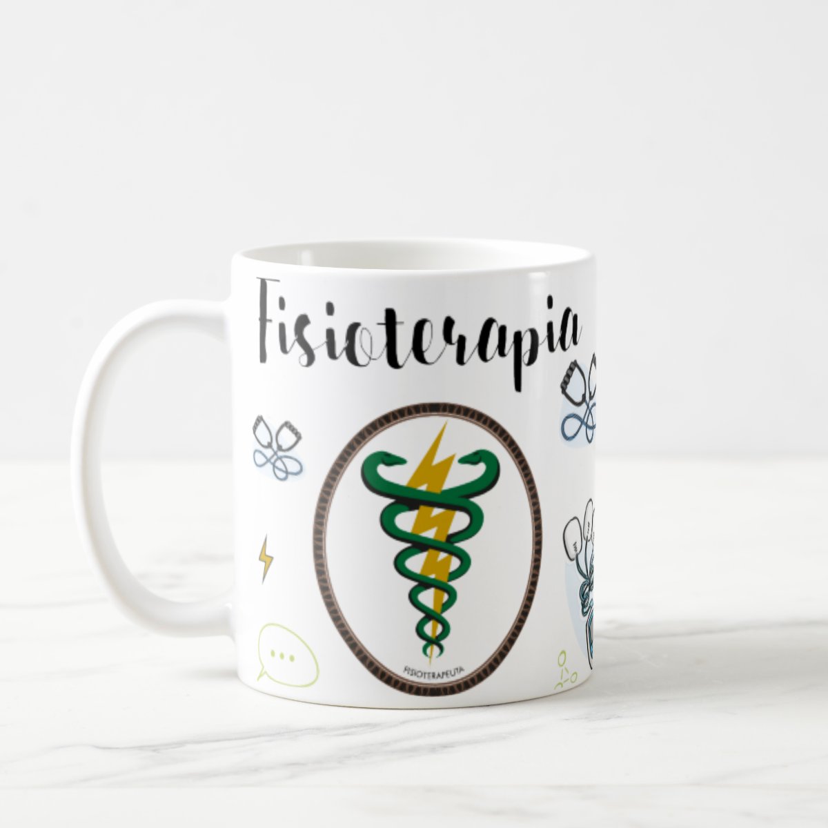 Conjunto Garrafa Térmica e Caneca Personalizada Fisioterapia