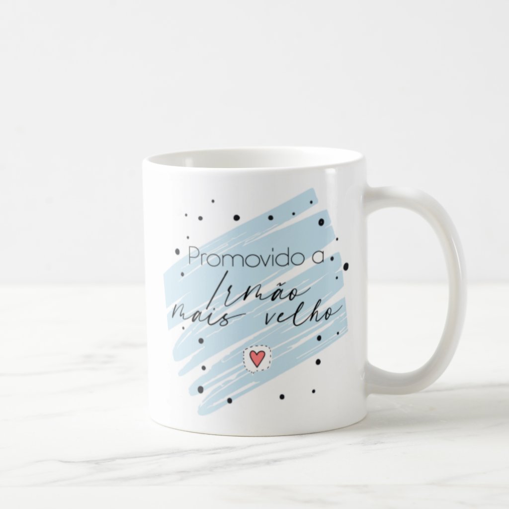 Caneca Revelação De Gravidez Criativa Para Irmão Mais Velho
