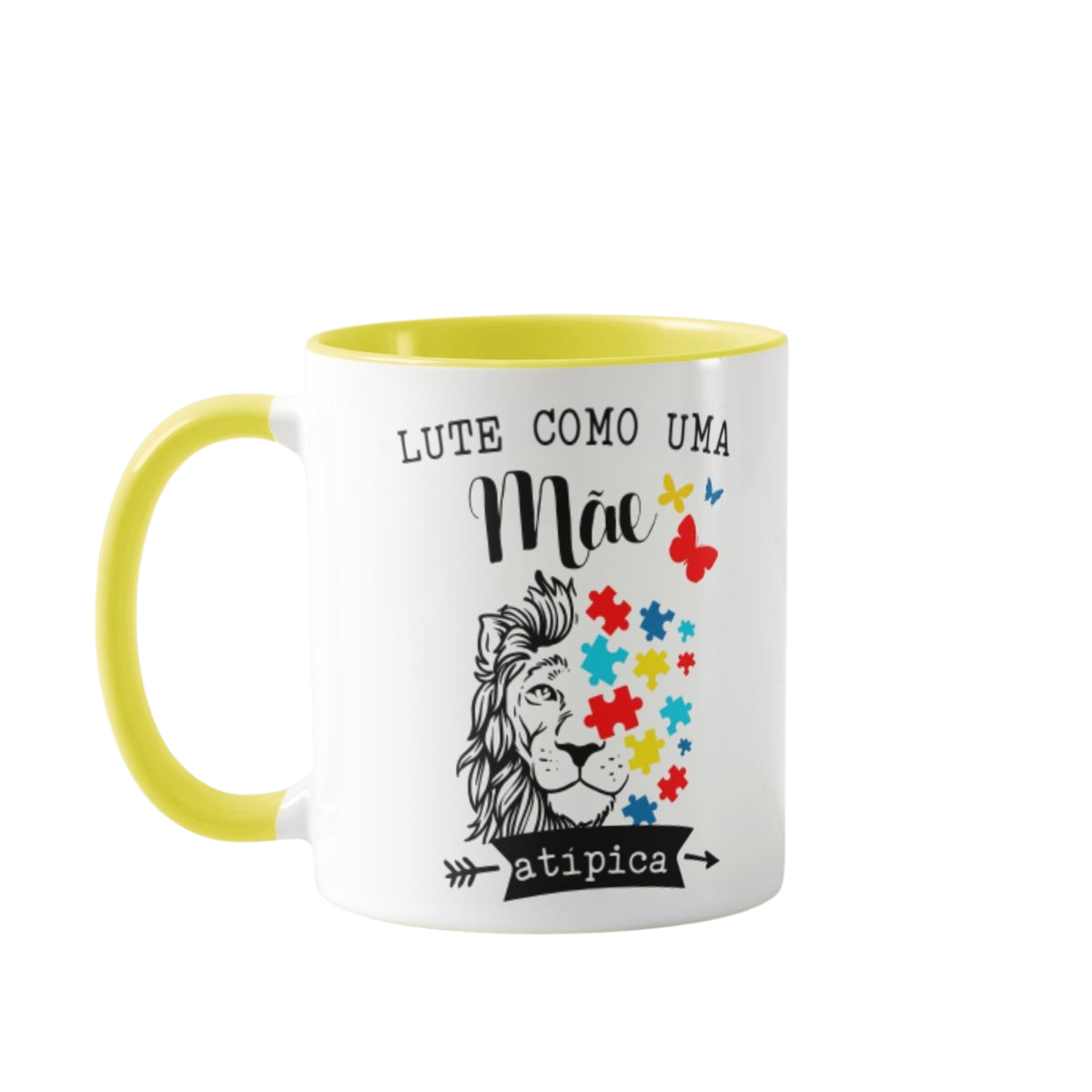 Caneca Personalizada Autismo Lute Como Uma Mãe Atípica