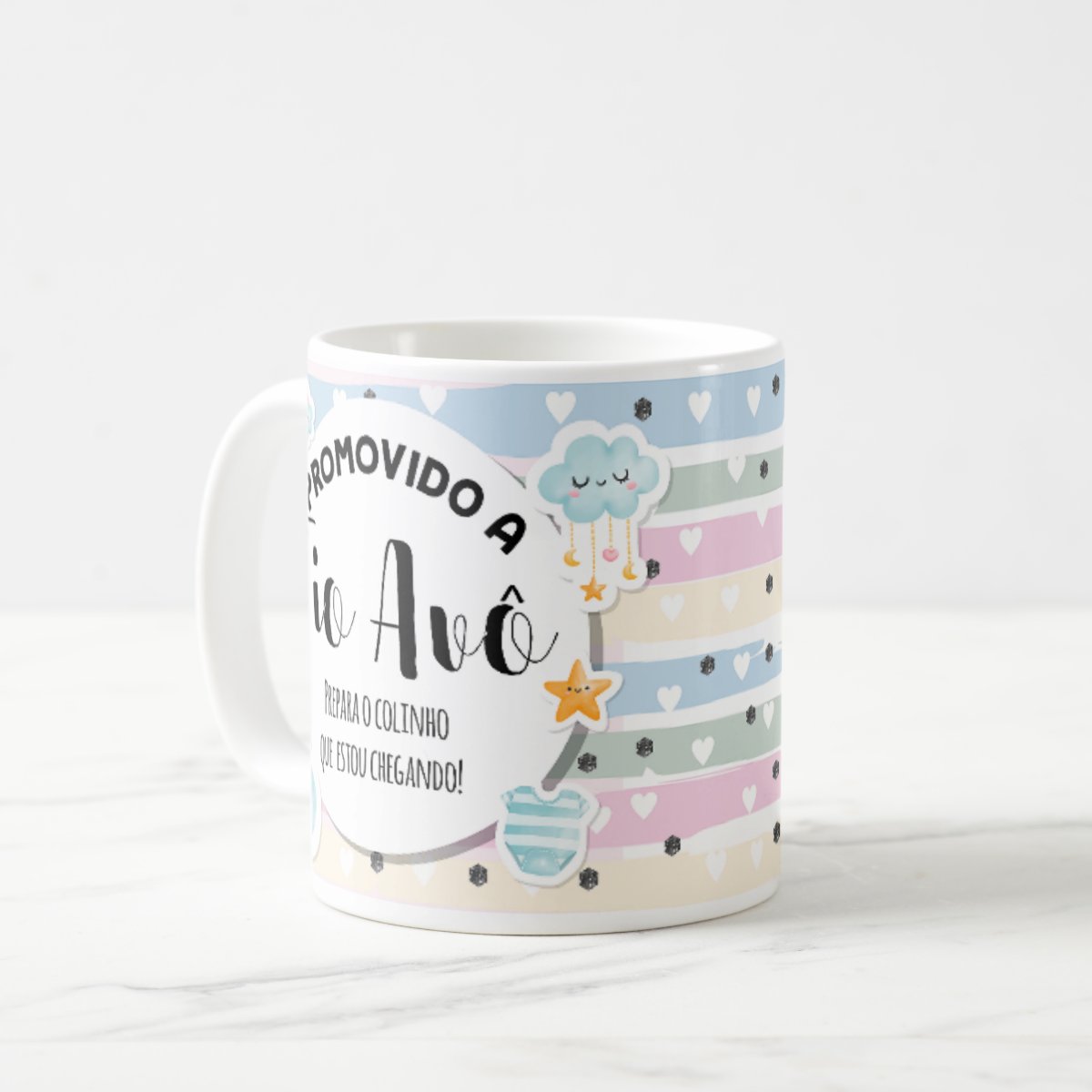 Caneca Presente Gravidez para Tio Avô Tivô Familia Cresceu