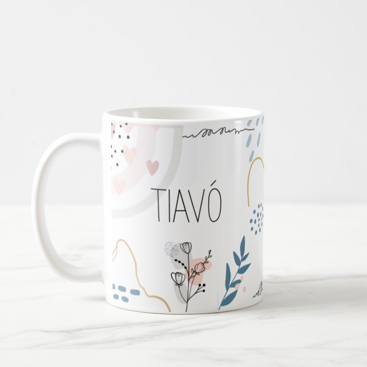 Caneca Feminina Presente de Aniversário para Tiavó - Família (Avó/Avô)