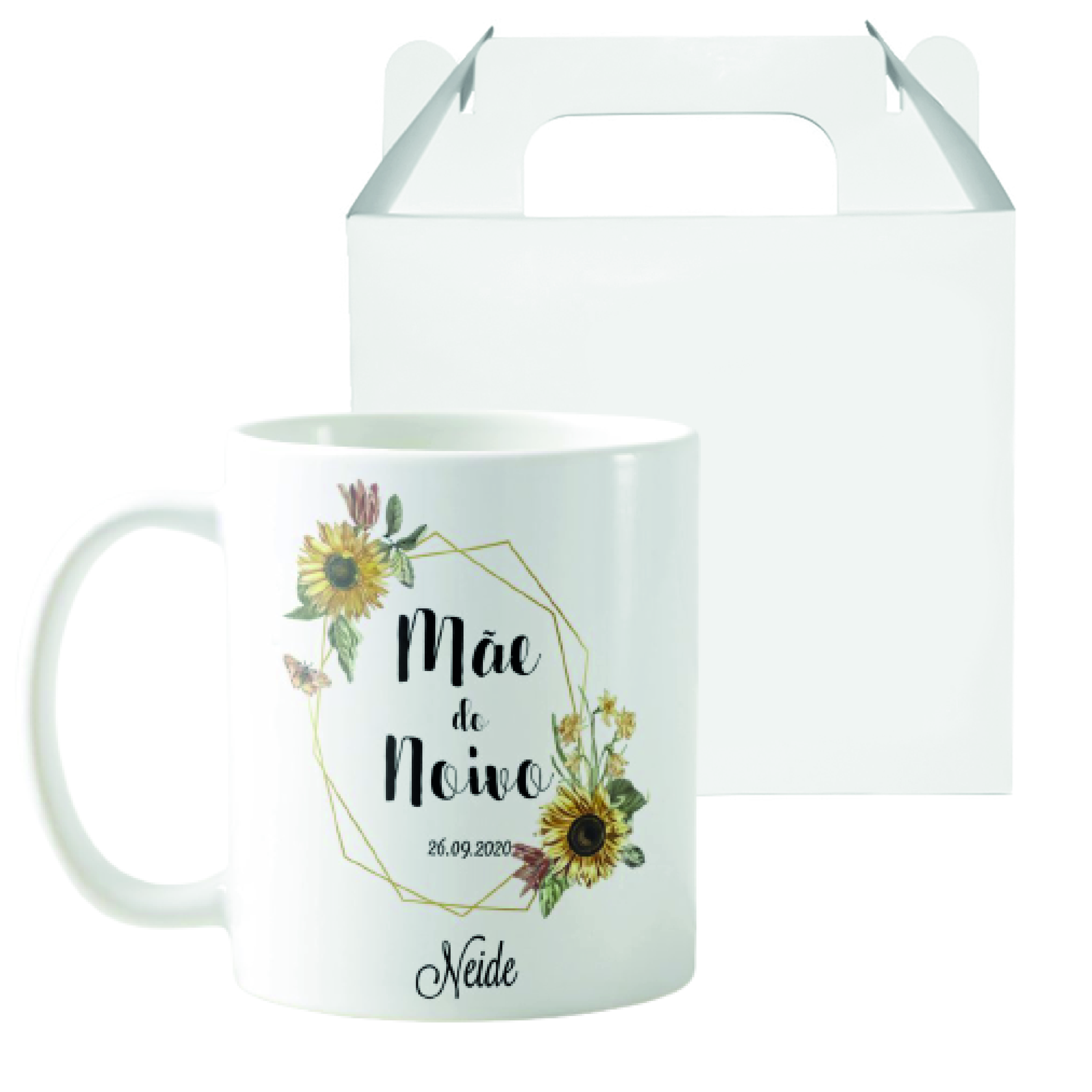 Caneca Casamento Mãe Presente Personalizada Com Nome - Casamento (Noivo)