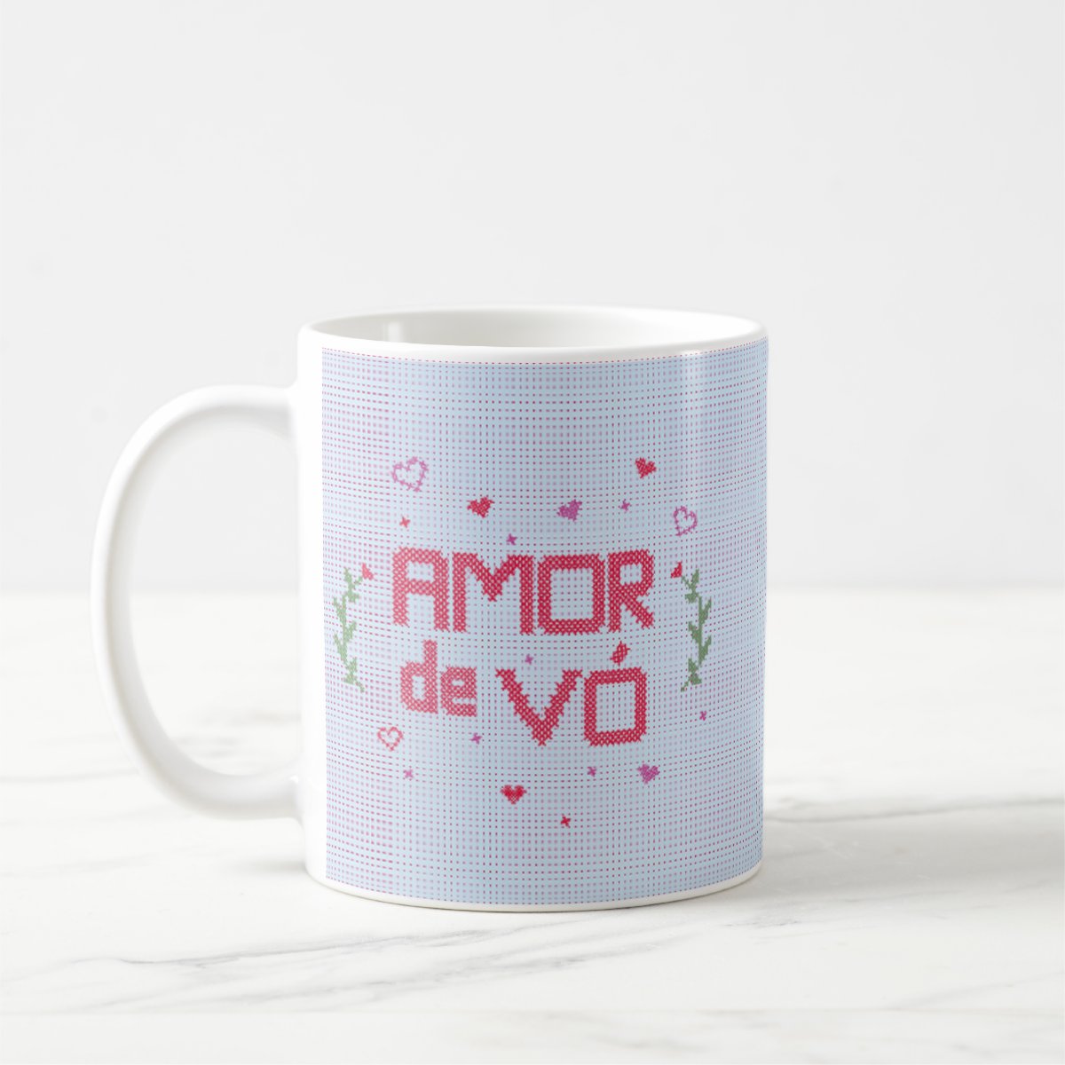 Caneca Feminina Personalizada para Presente Frase Amor de Vó