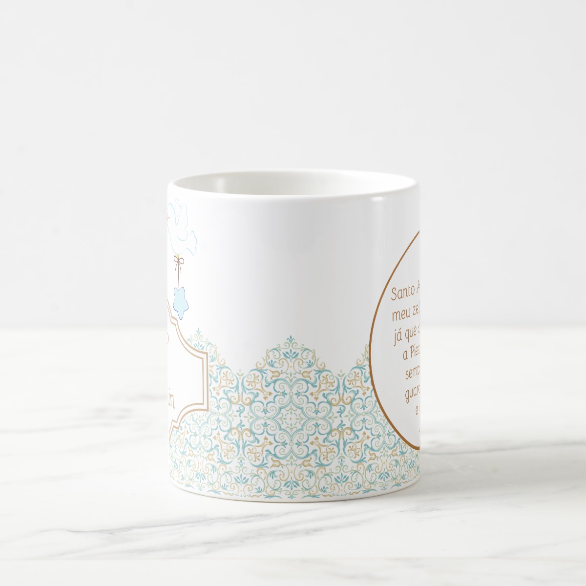 Caneca Convite Criativo para Padrinho Dindo de Batizado
