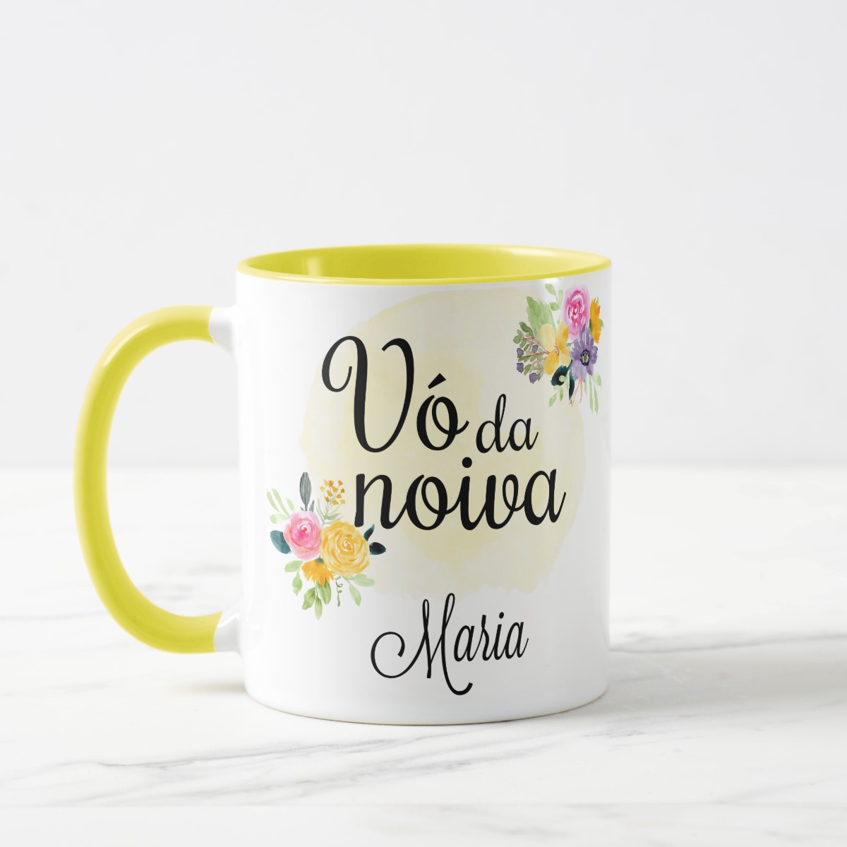 Caneca Casamento Presente Familia Lembrança Avó da Noiva