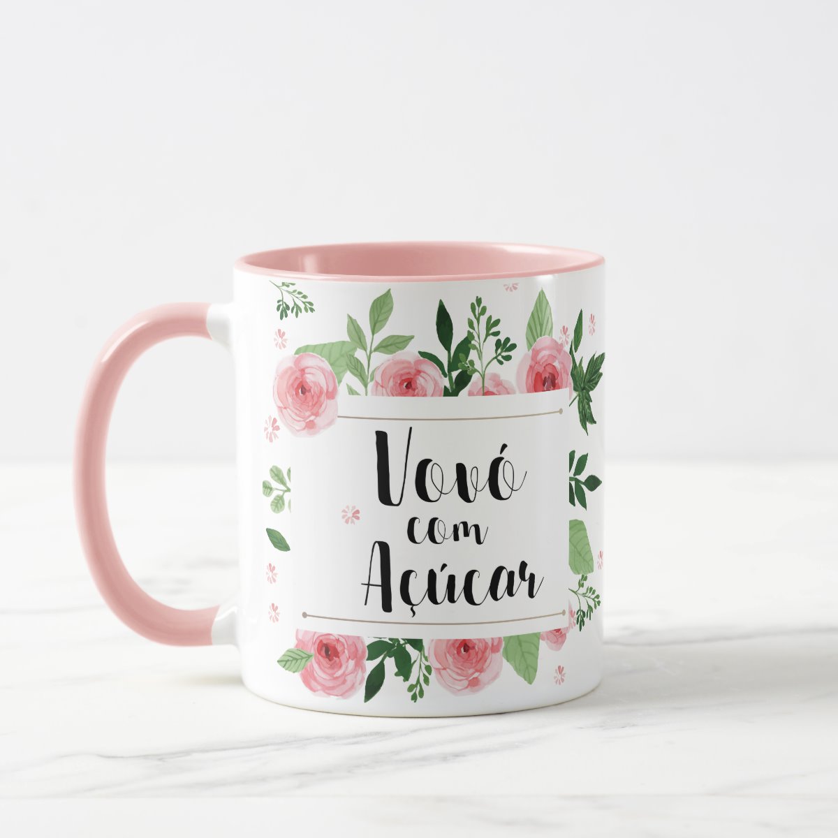 Caneca Presente Especial Avó Vovó com Açúcar com Mensagem - Família (Avó/Avô)