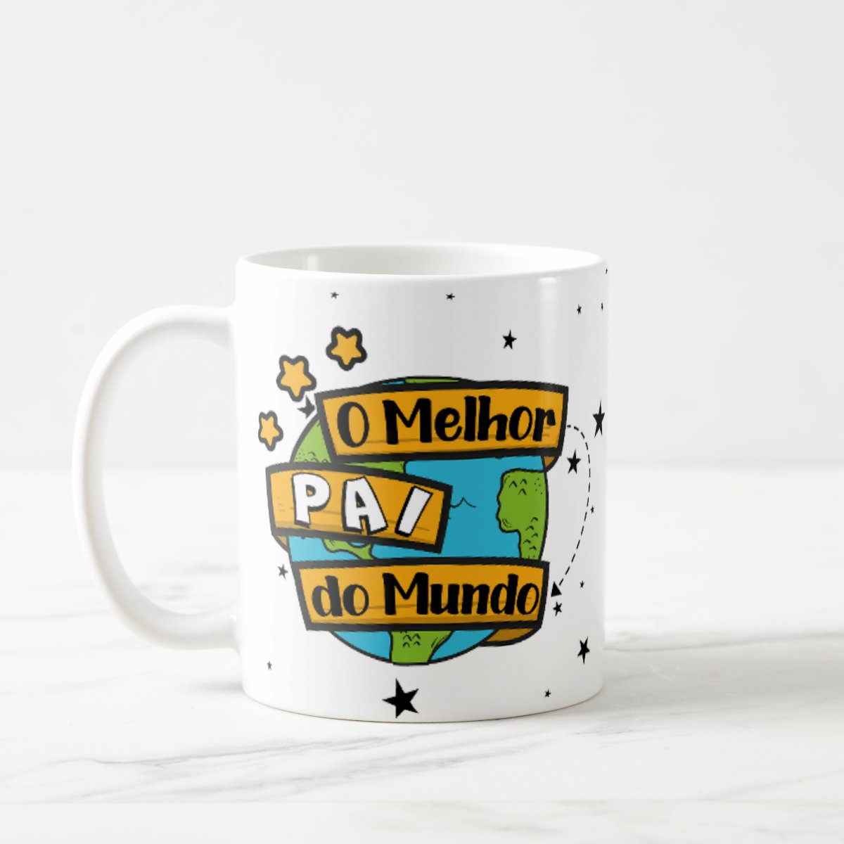 Caneca Dia dos Pais Presente Especial Melhor Pai do Mundo - Família (Pai)