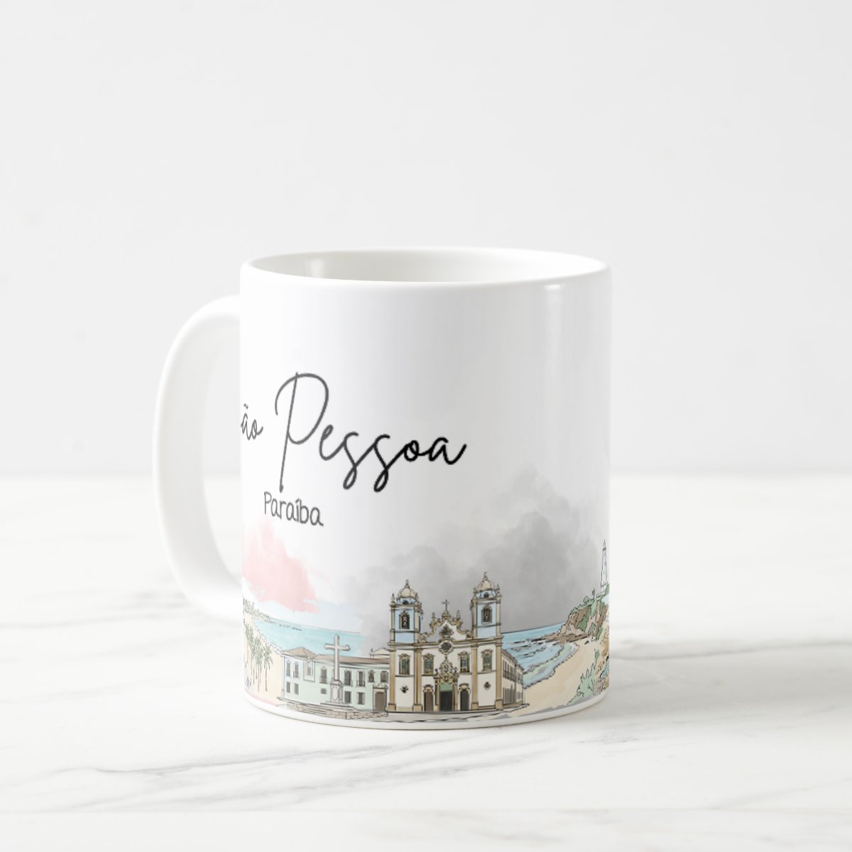 Caneca Personalizada Paraíba Lembrança Cidade João Pessoa