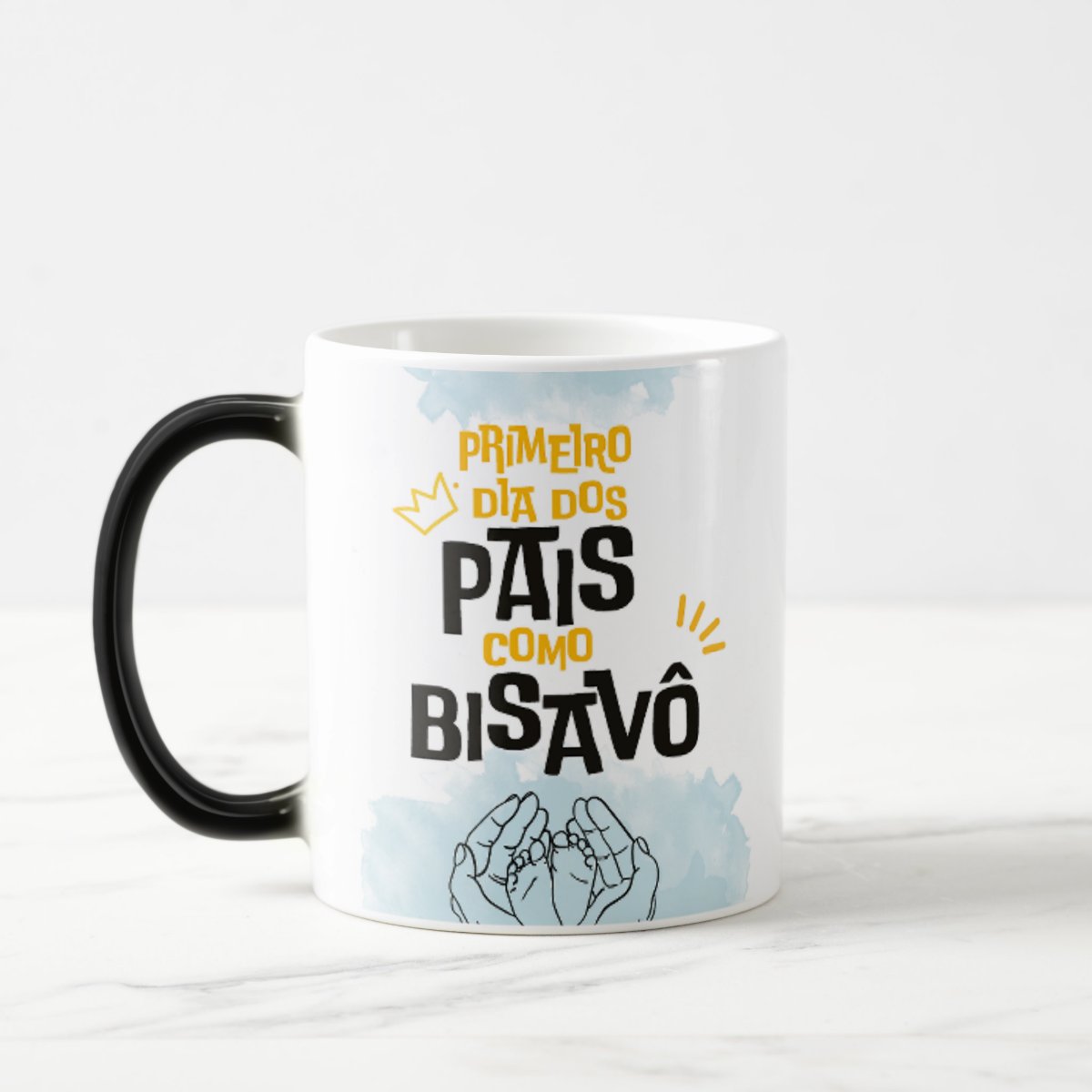 Caneca Mágica Criativa Família 1º Dia dos Pais Como Bisavô