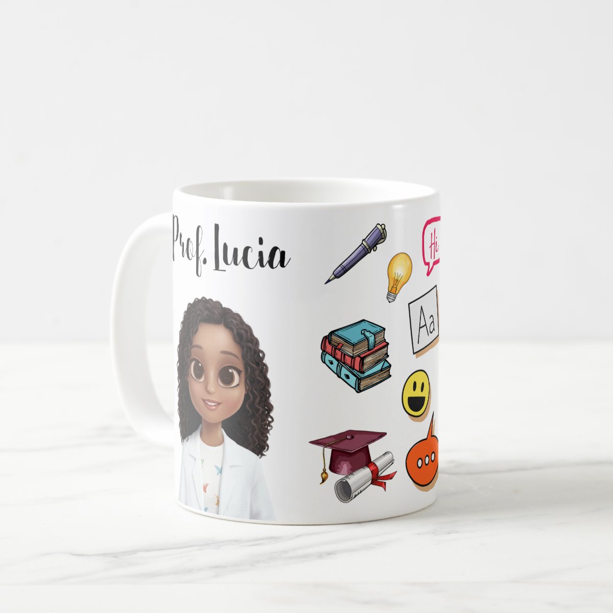 Caneca Personalizada Presente Professor Teacher Miss Inglês