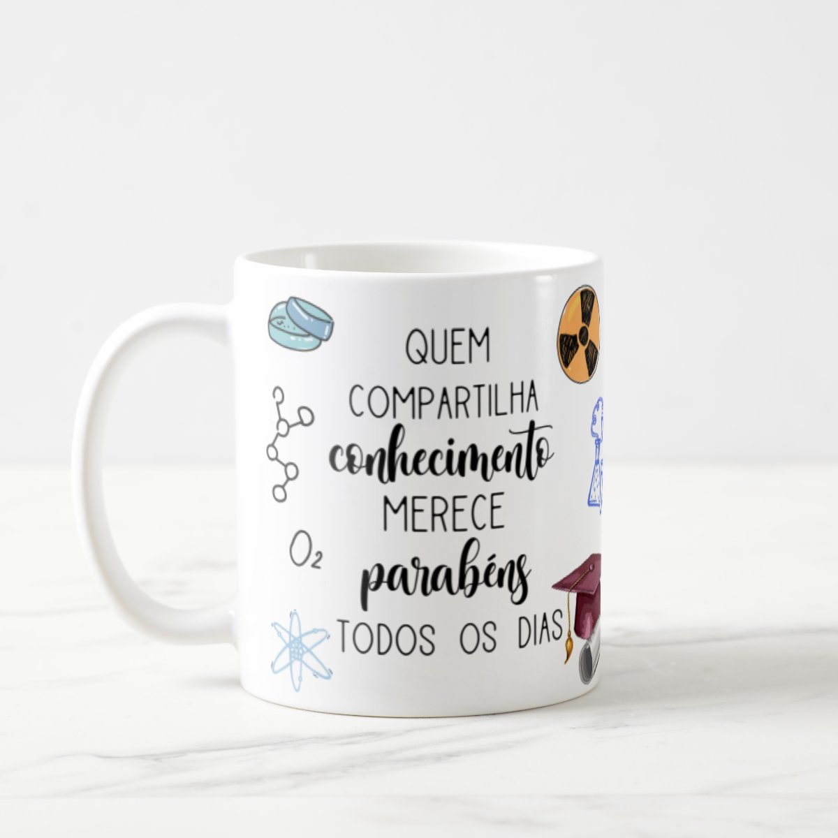 Caneca Presente Dia Dos Professores Professor De Química - Dia dos Professores (Professor(a))