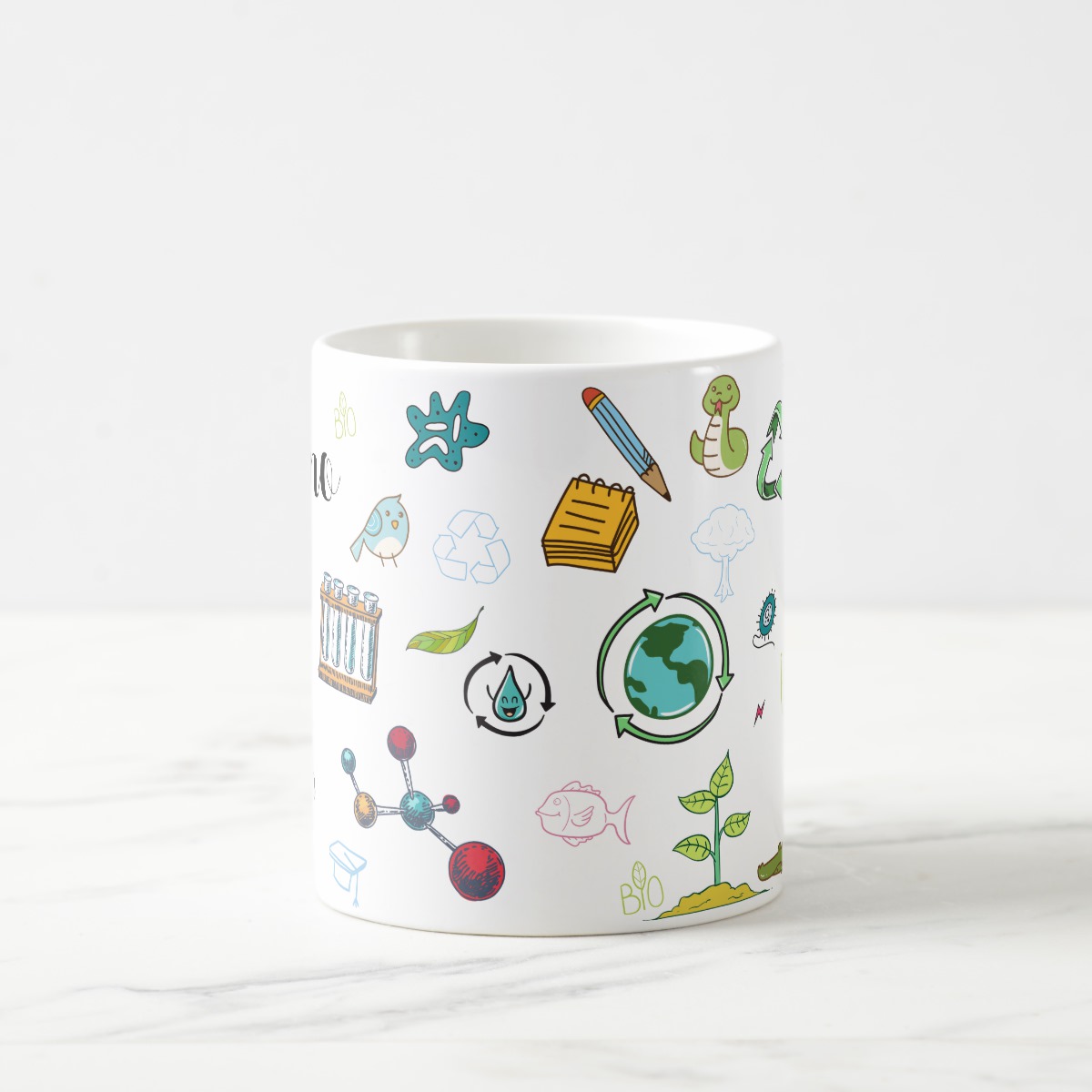 Caneca Presente Criativo Biologia com Nome Biólogo