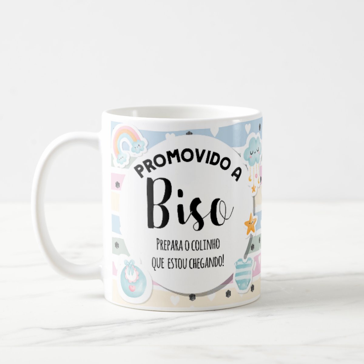 Caneca Presente Anúncio De Gravidez Gestação Para Bisa Avô