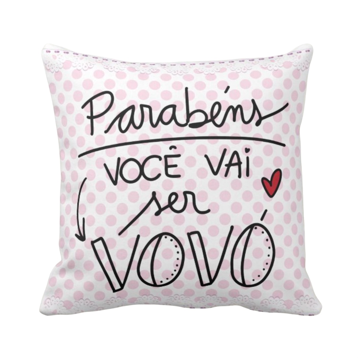 Almofada Personalizada Anunciar Gravidez para Avó - Anúncio de Gravidez (Avós)