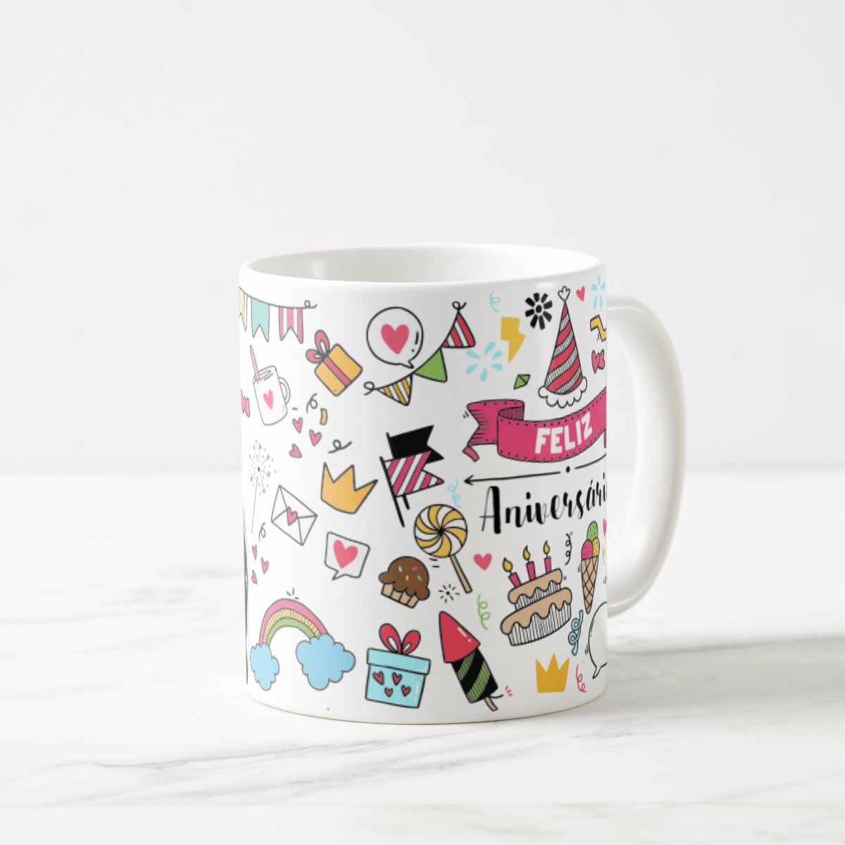 Caneca Presente Personalizado de Aniversário Amiga