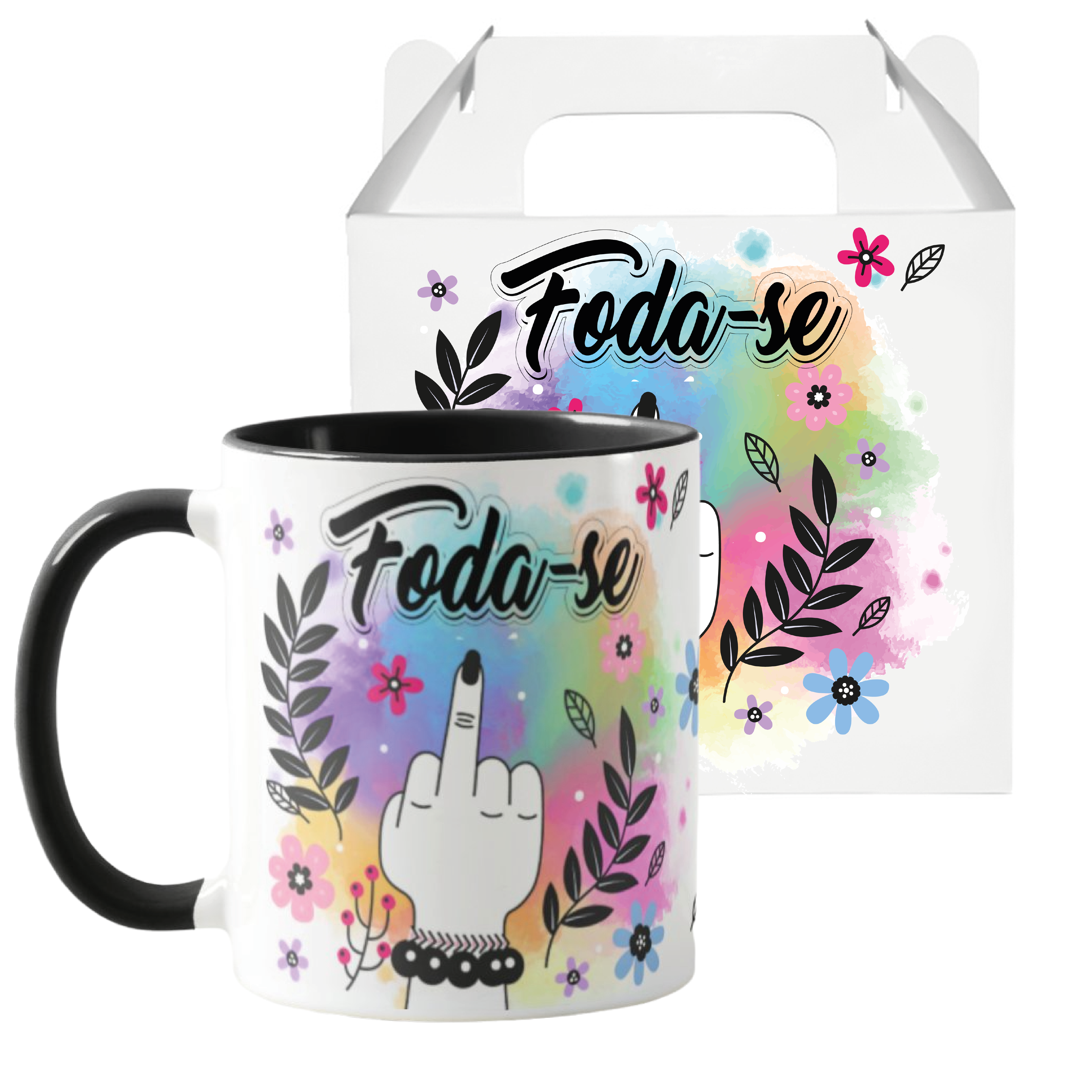Caneca Foda-se Xícara Frases Divertidas Presente Mulher - Outros (Foda-se)