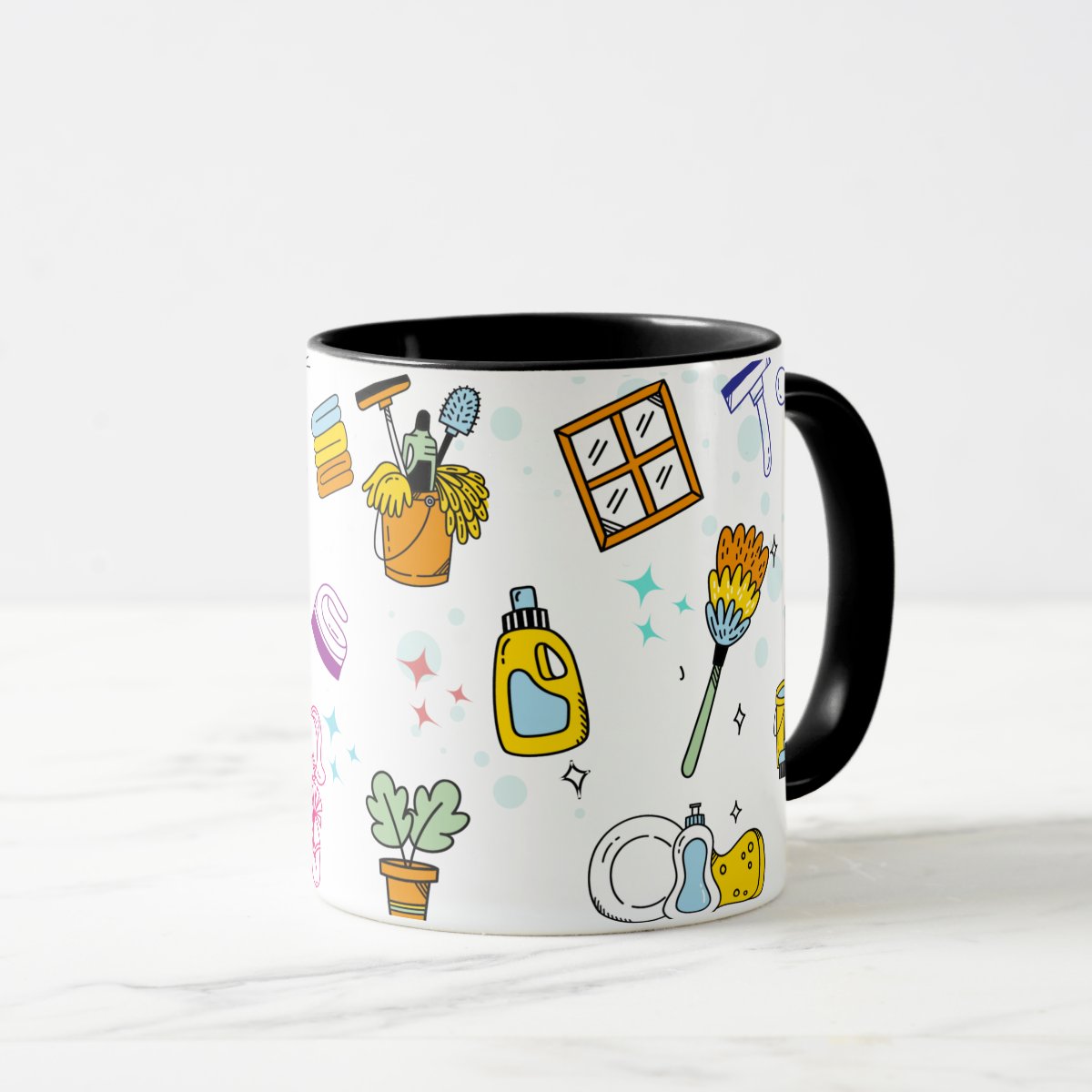 Caneca Presente Criativo Faxineiros Limpeza Faxineira
