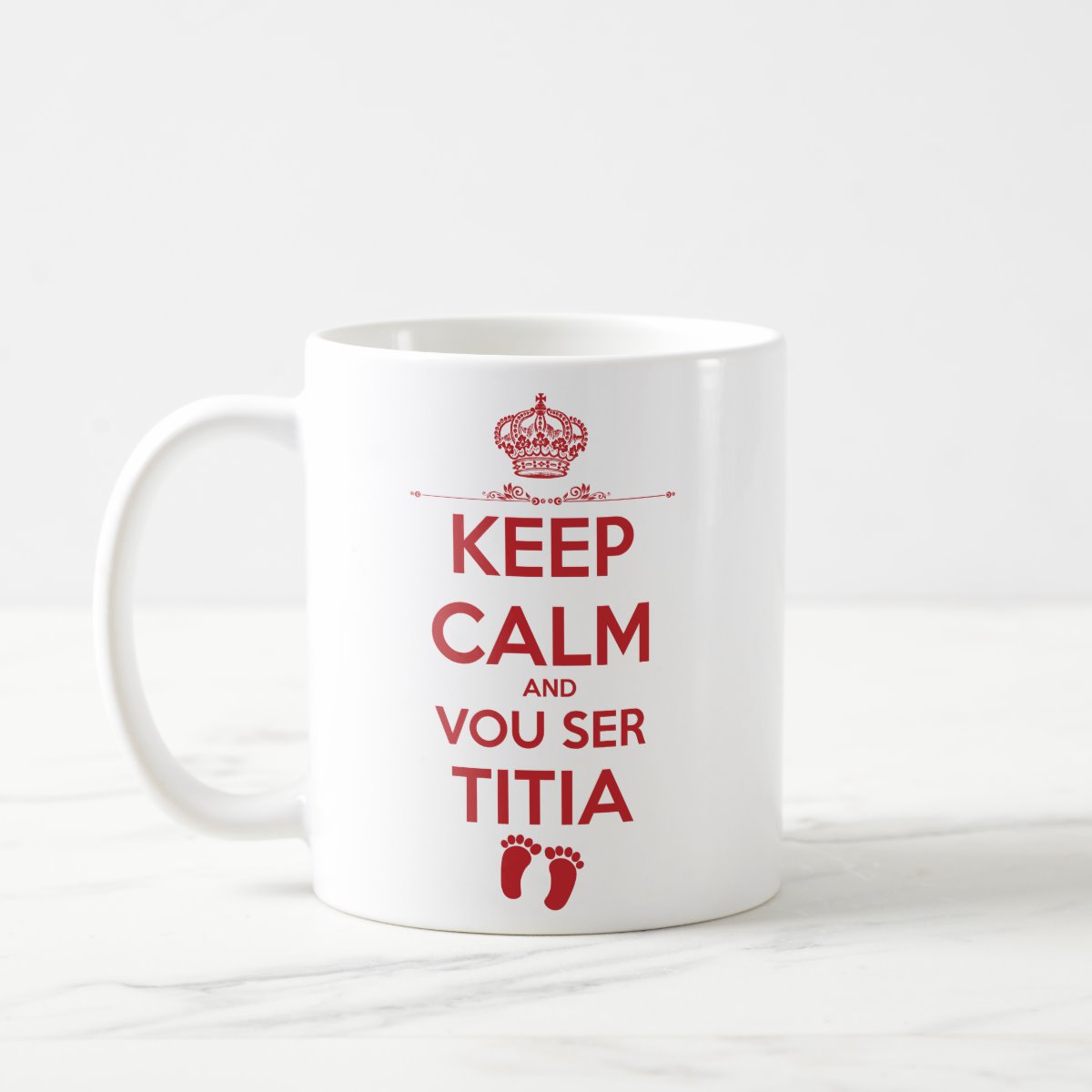 Caneca Presente para Anunciar Gravidez Futura Titia - Anúncio de Gravidez (Tia)