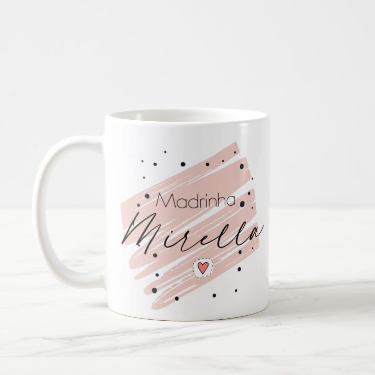 Caneca Presente Convite Para Madrinha Personalizado Com Nome