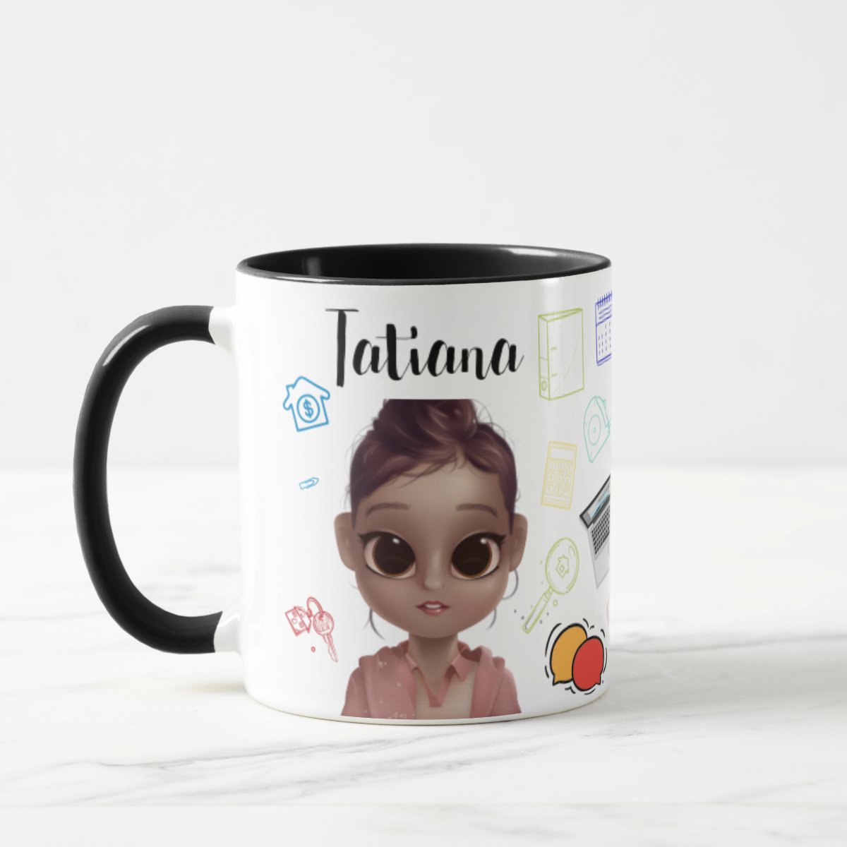 Caneca Corretor de Imóveis Presente Funcionário Imobiliária