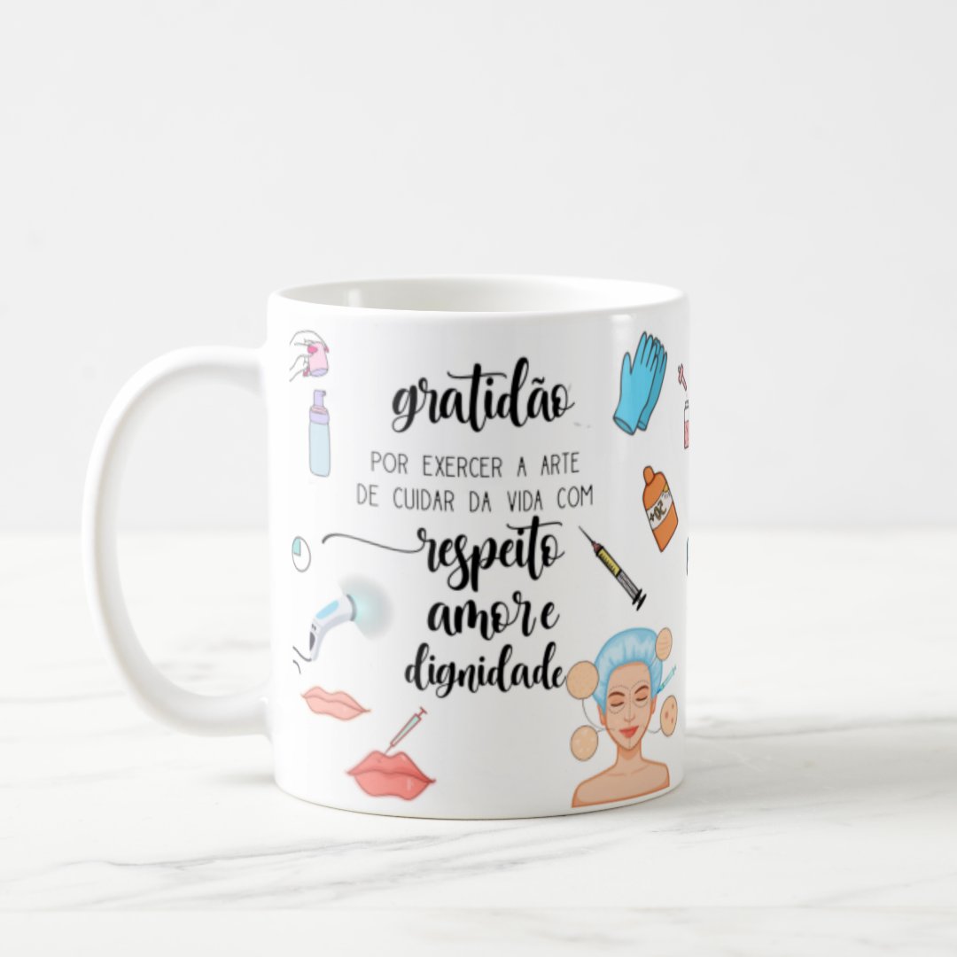Caneca Presente Criativo Medicina Formatura Dermatologista - Profissões (Médico(a))