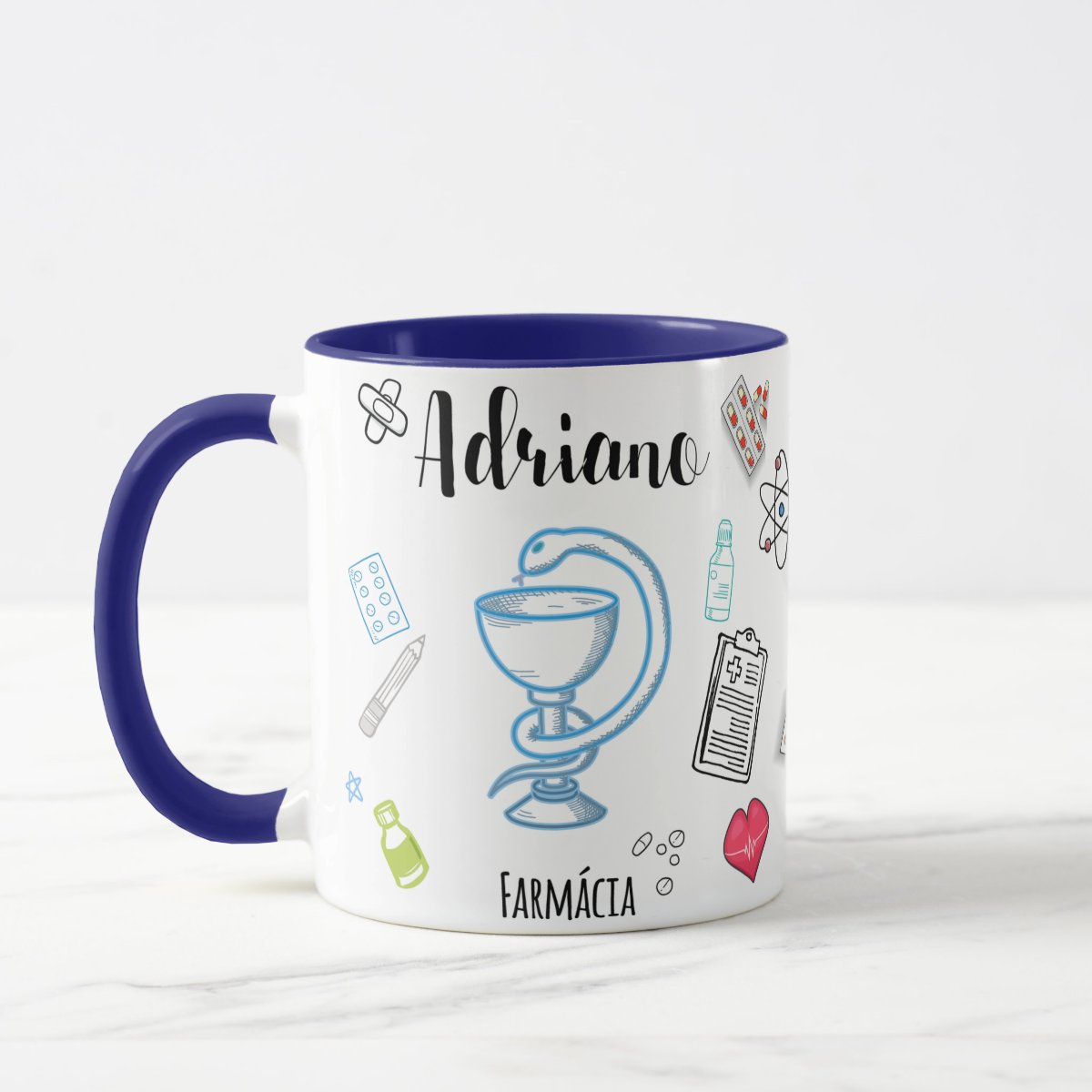 Caneca Farmácia Profissão Presente Criativo Farmacêutico