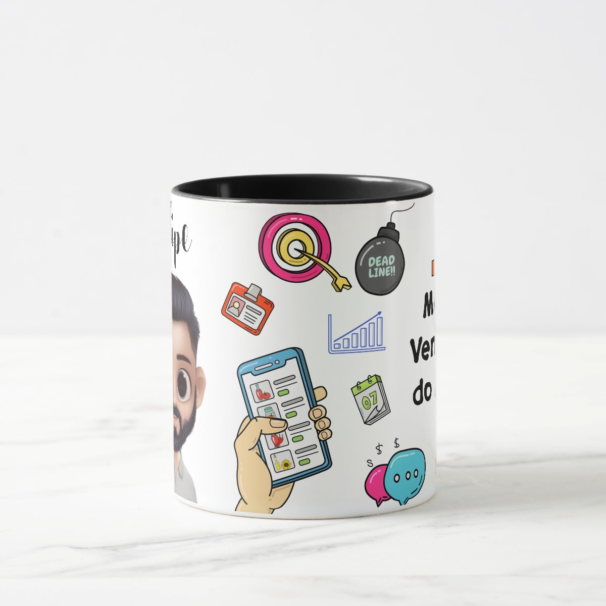 Caneca Vendas Presente Criativo Equipe Vendedores Vendedora