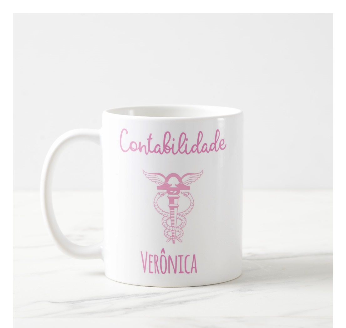 Caneca Profissão Contabilidade Presente Personalizada Com Nome