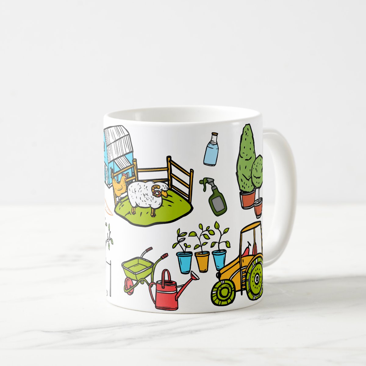 Caneca Personalizada Agricultura Agriculto com Avatar Branca