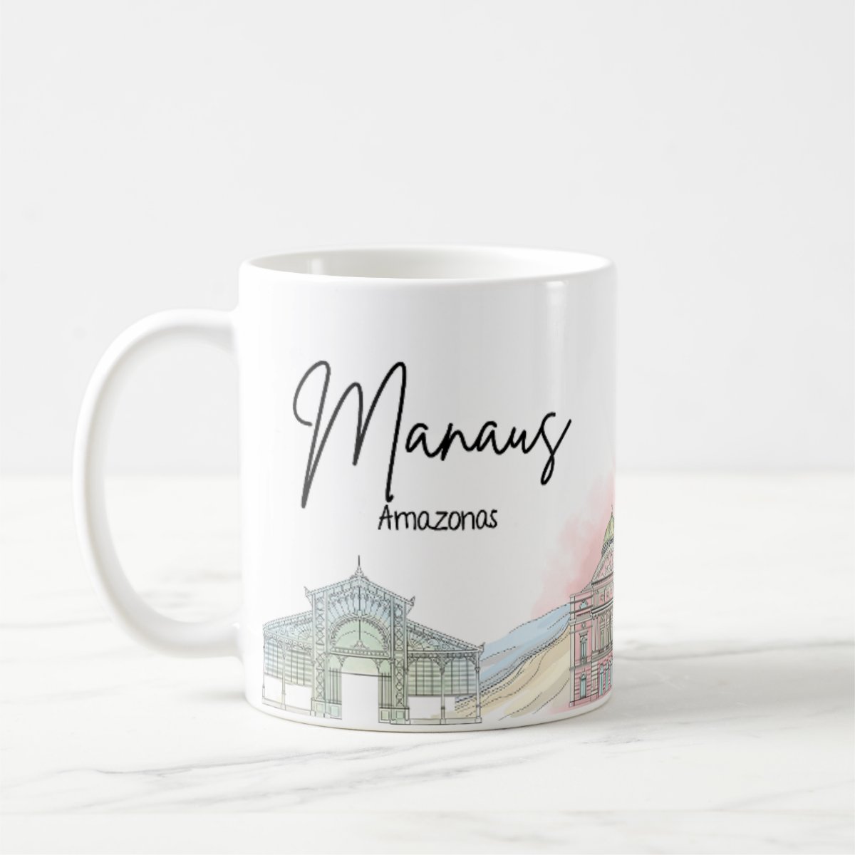 Caneca Personalizada Amazonas Lembrança Cidade Manaus