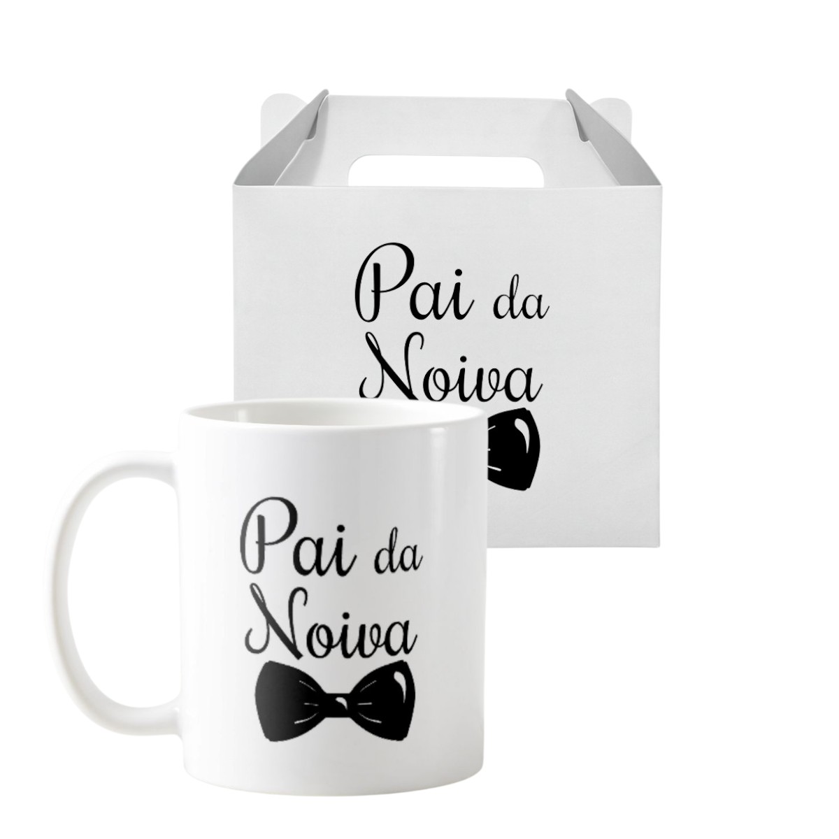 Kit Presente 2 Canecas Personalizadas Pai e Mãe do Noiva