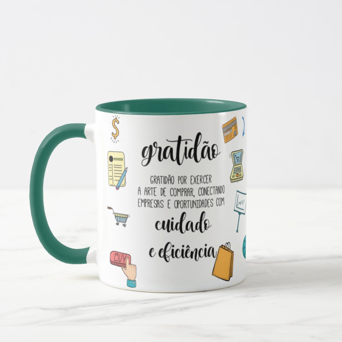 Caneca Profissão Operacional Presente Criativo Comprador - Profissões (Comprador)