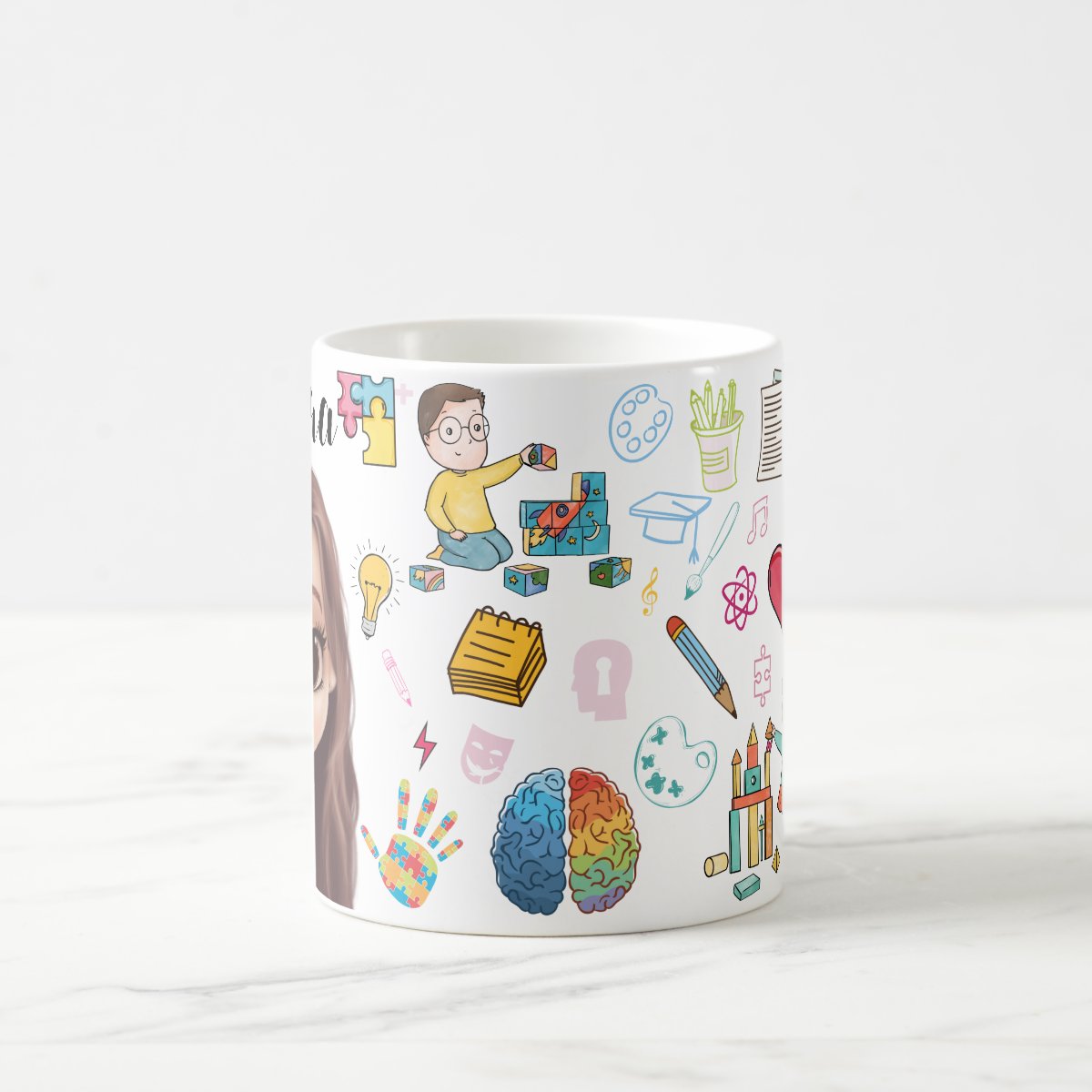 Caneca Criativa Presente Psicopedagoga Psicopedagogia
