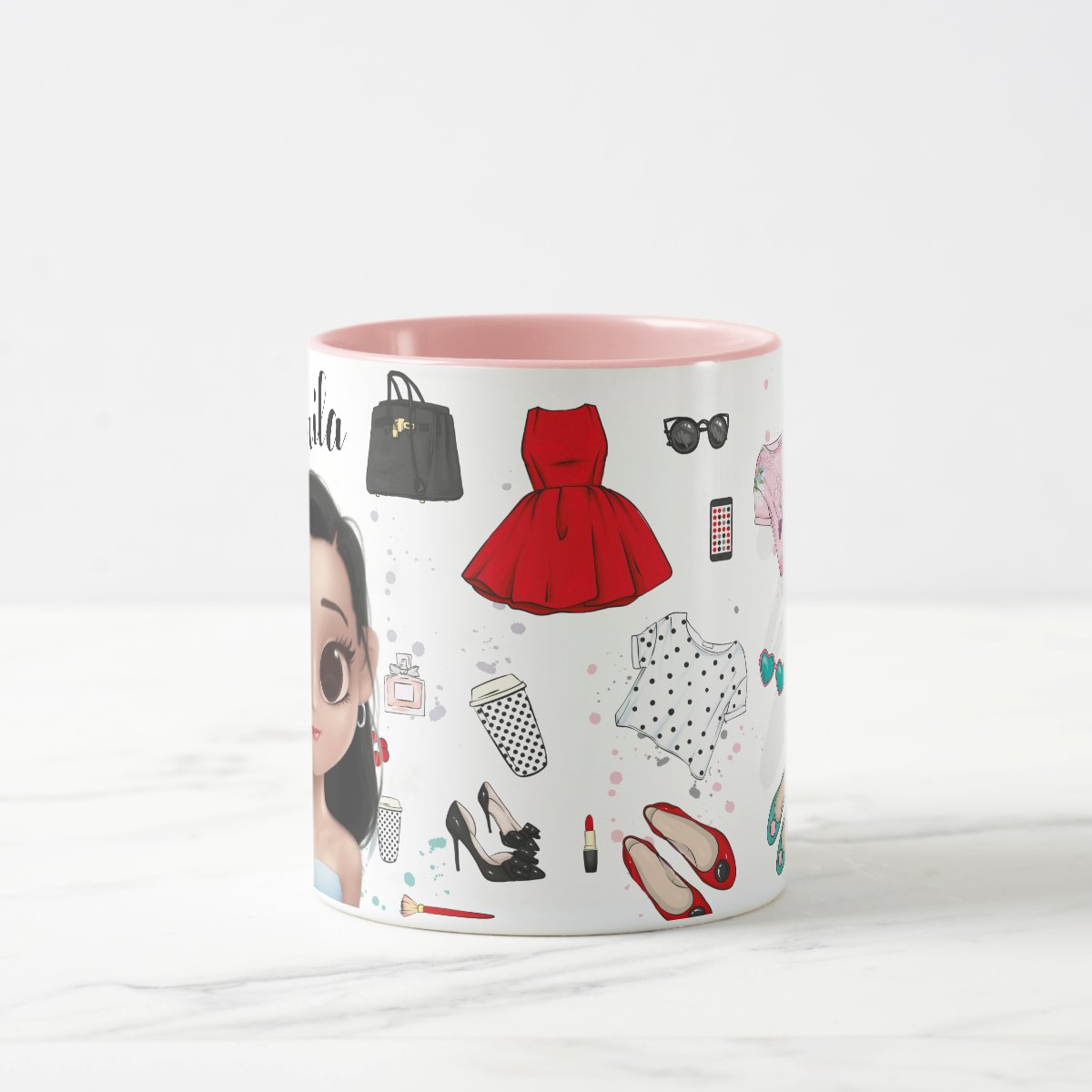Caneca Femininar Presente Criativo Mulher Estilosa Moda