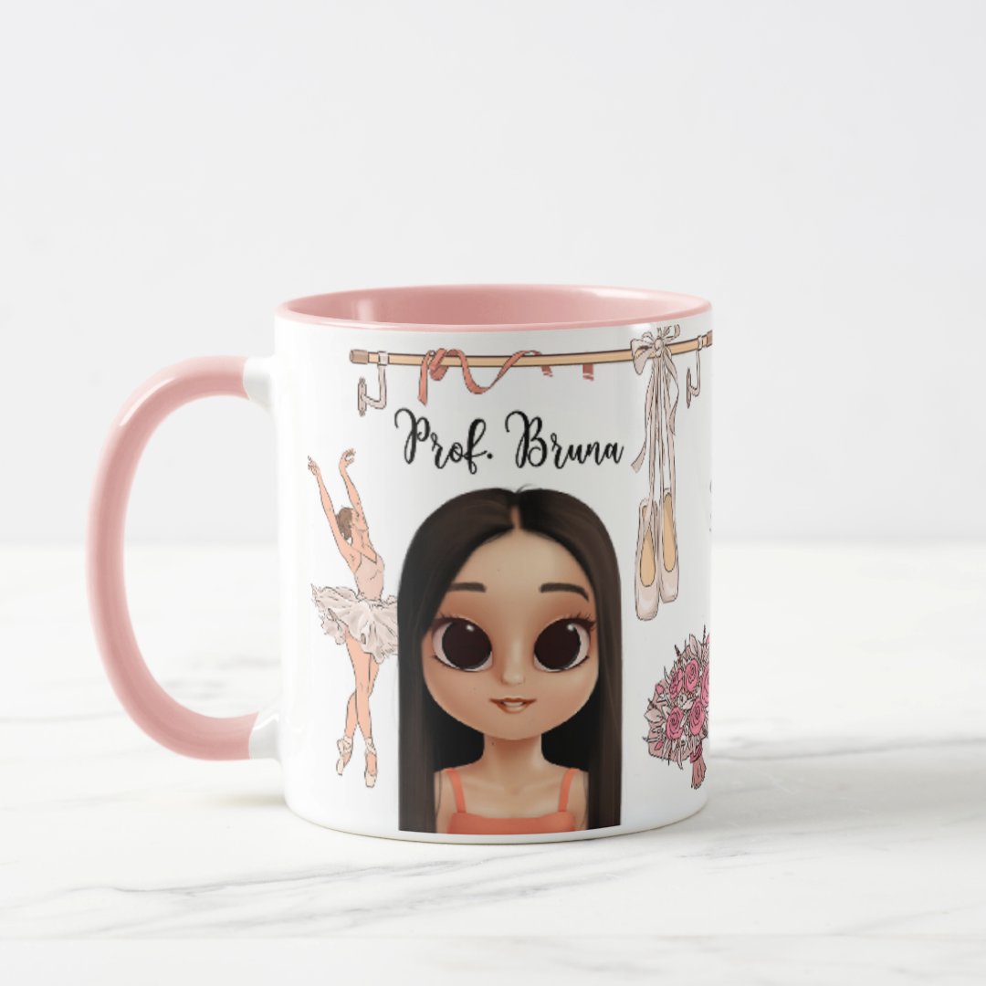  Caneca Professor Balé Ballet Presente Personalizada Com Avatar - Outros (Esporte)