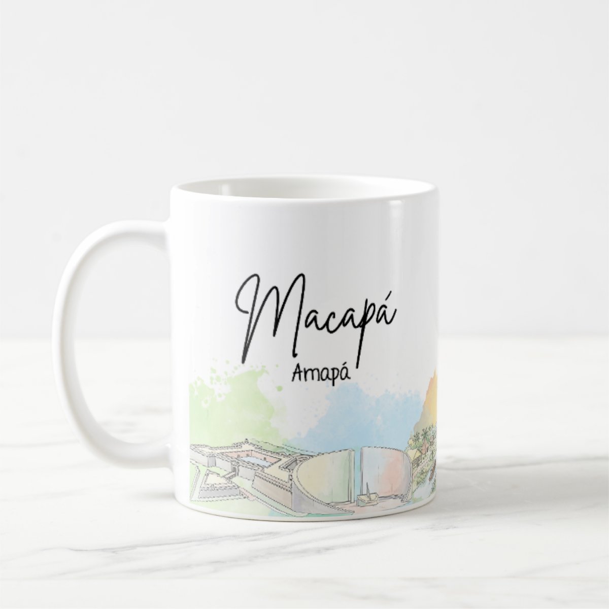 Caneca Personalizada Amapá Lembrança Cidade Macapá