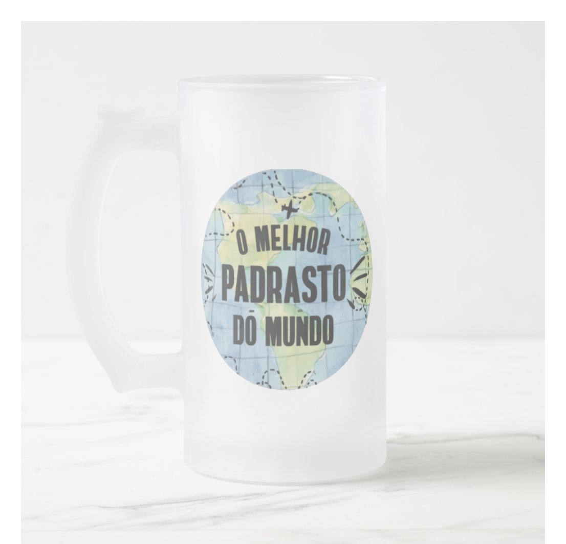 Copo De Cerveja Personalizado Para Padrasto - Dia Dos Pais - Família (Pai)