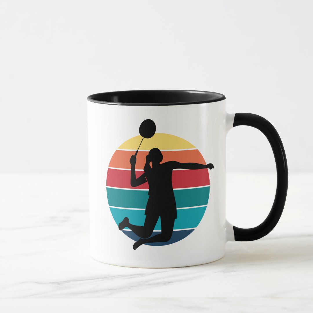 Caneca Presente de Aniversário para Jogador de Badminton