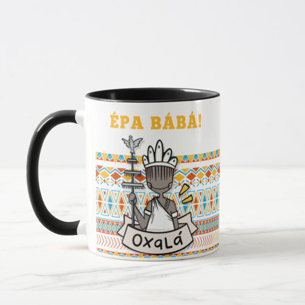 Caneca Presente Personalizado Para Dia De Oxalá - Épa Bábá - Religioso (Fiel/Devoto)