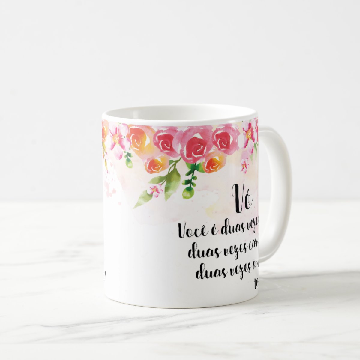 Caneca Presente Avó Agradecimento Criativo Vovó É Mãe