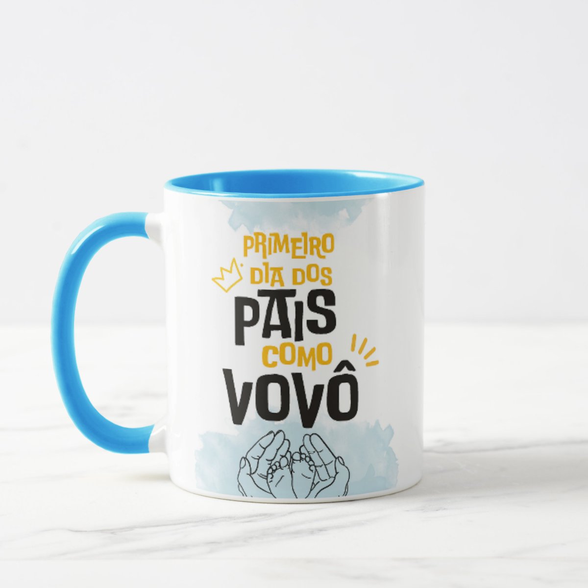 Caneca Personalizada Família Primeiro Dia dos Pais Como Vovô