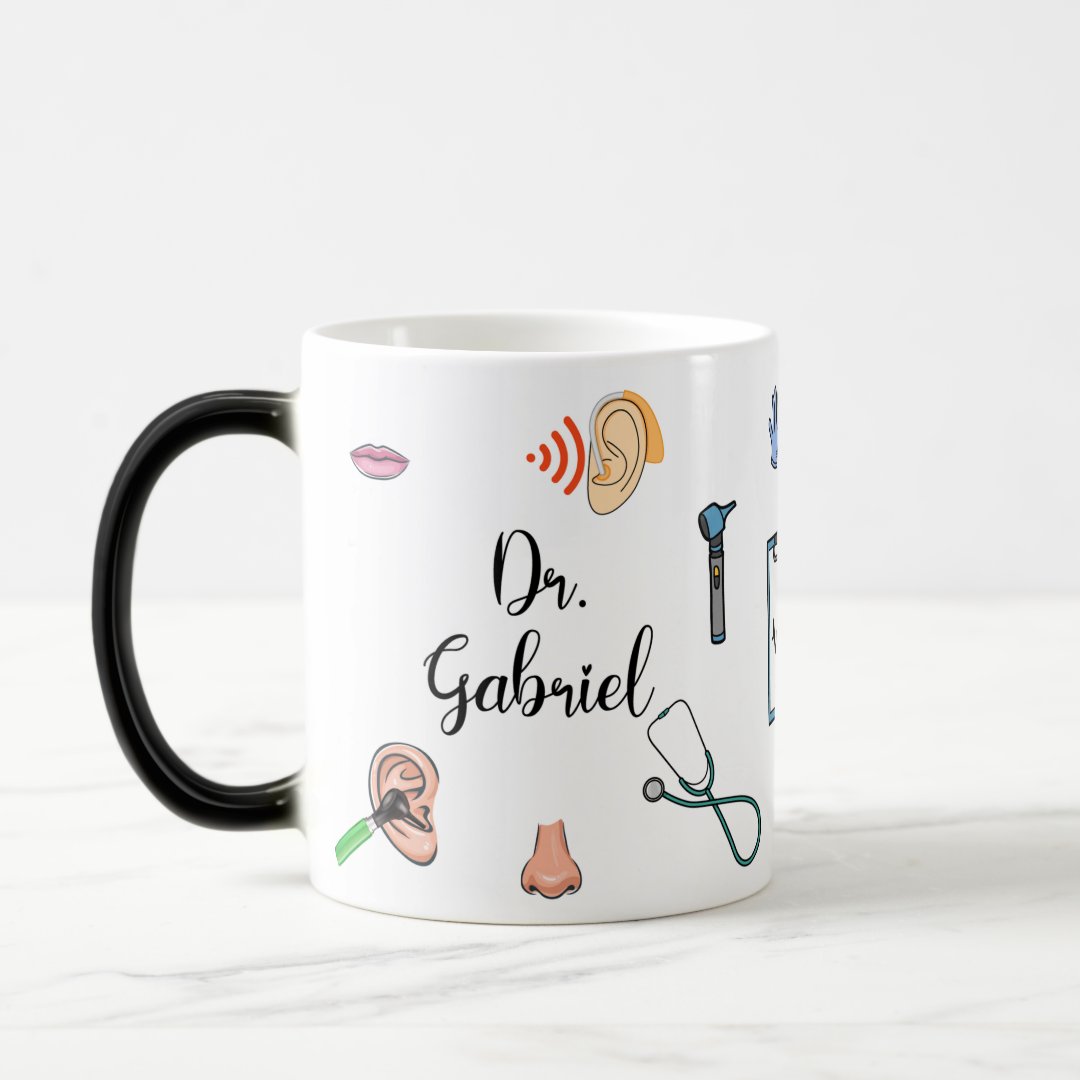 Caneca Mágica Presente Criativo com Nome para Otorrino