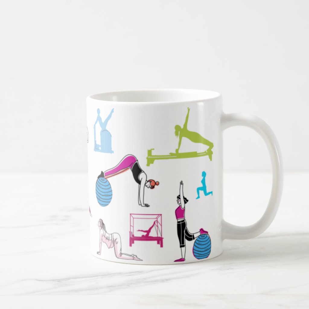 Caneca Presente Especial Pilateiros Quem Faz Pilates Feliz