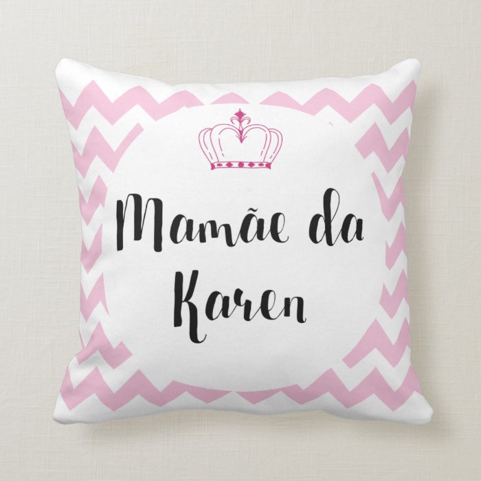 Kit 2 Almofadas Presente Familia Papai e Mamãe com Nomes