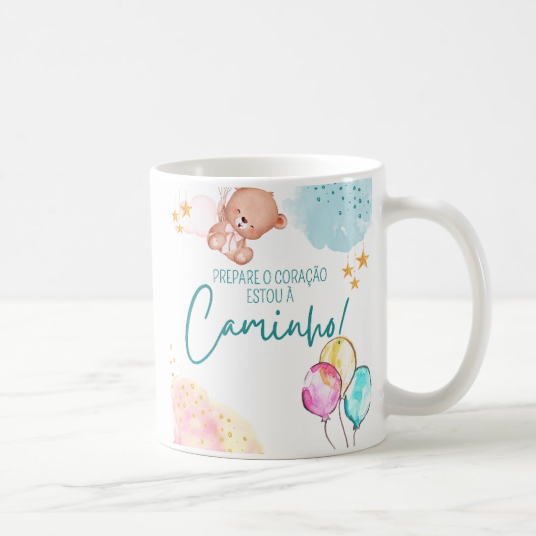 Caneca Personalizada para Revelar Gravidez Vou Ser Papai